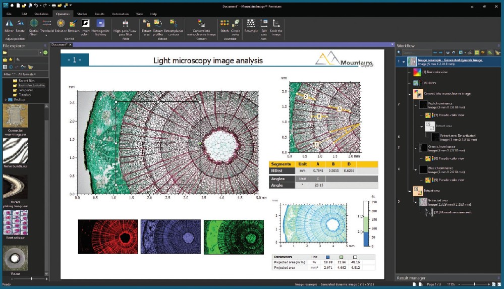 Mountains Image 分析软件
